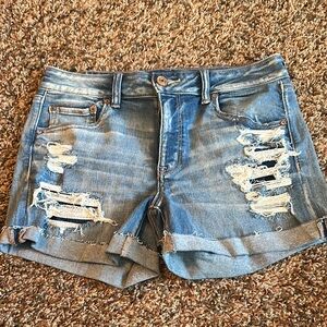 american eagle Distressed Denim Shorts